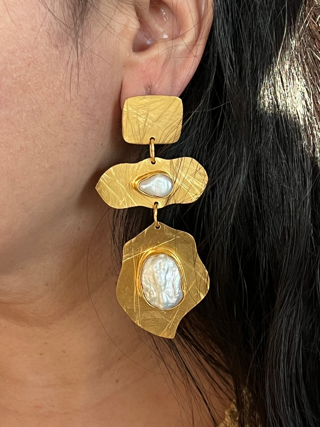 Textured Baroque Danglers