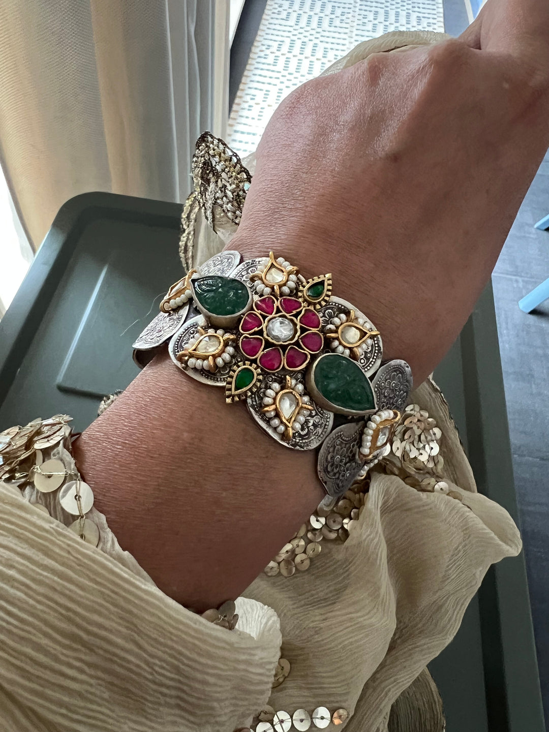 925 Silver Fusion Cuff | SHIVKA