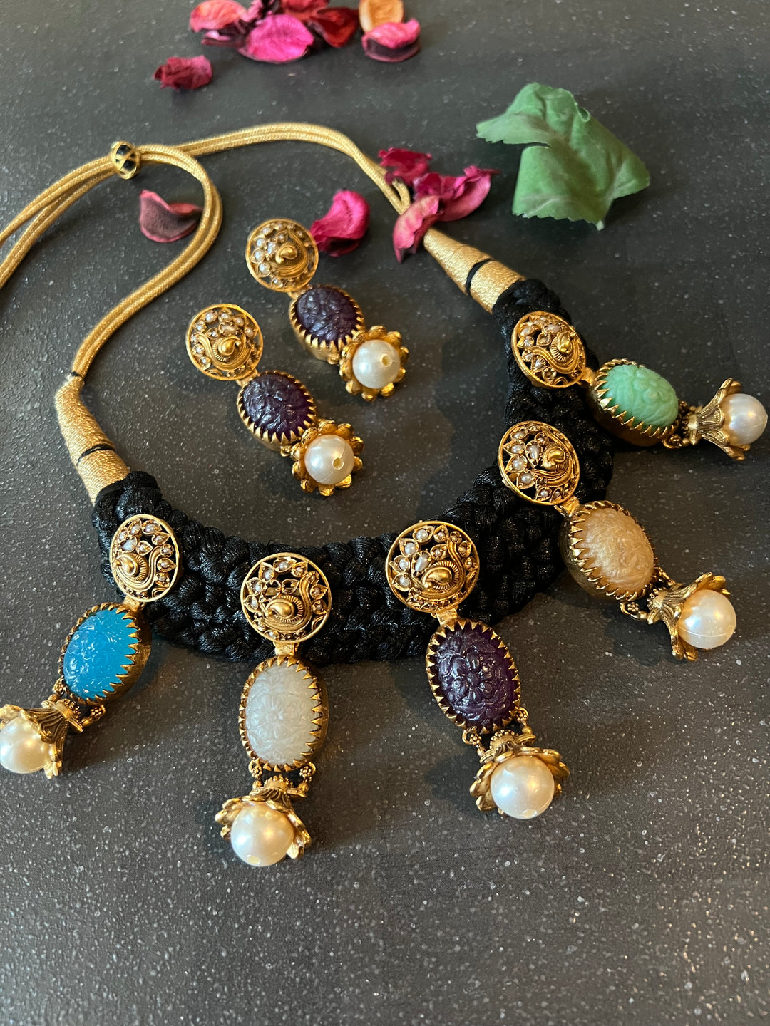 Shivka Fusion Necklace with Earrings