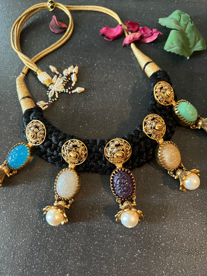 Shivka Fusion Necklace with Earrings