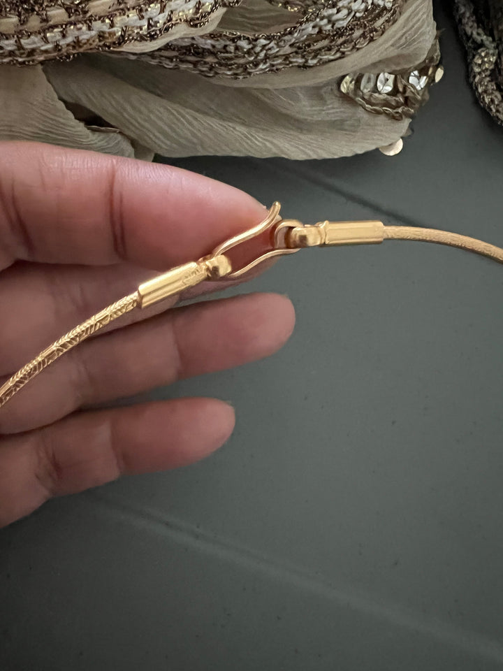 Twin Peacock 925 Silver Hasli with Pendant | SHIVKA