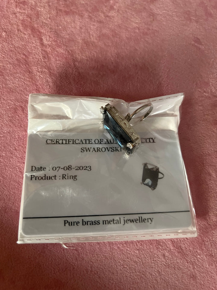 Radiant Elegance: Designer Austrian Crystal Statement Ring