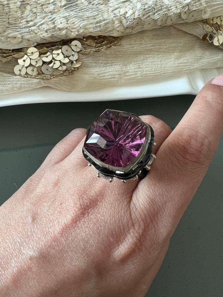 Austrian Crystal Brass Ring