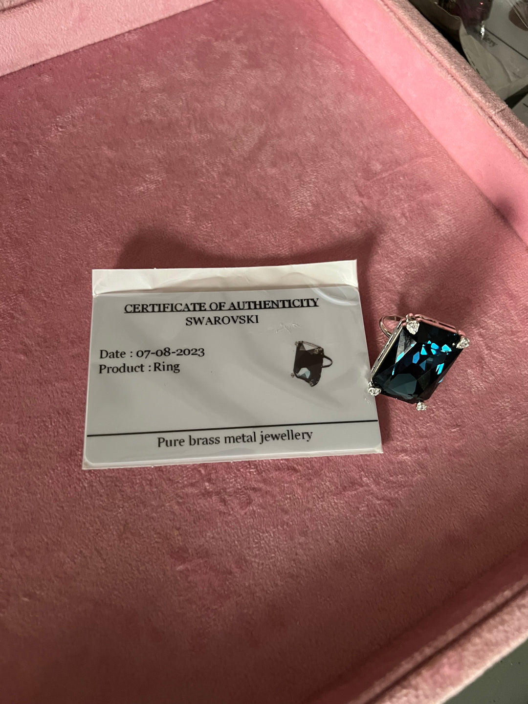 Radiant Elegance: Designer Austrian Crystal Statement Ring