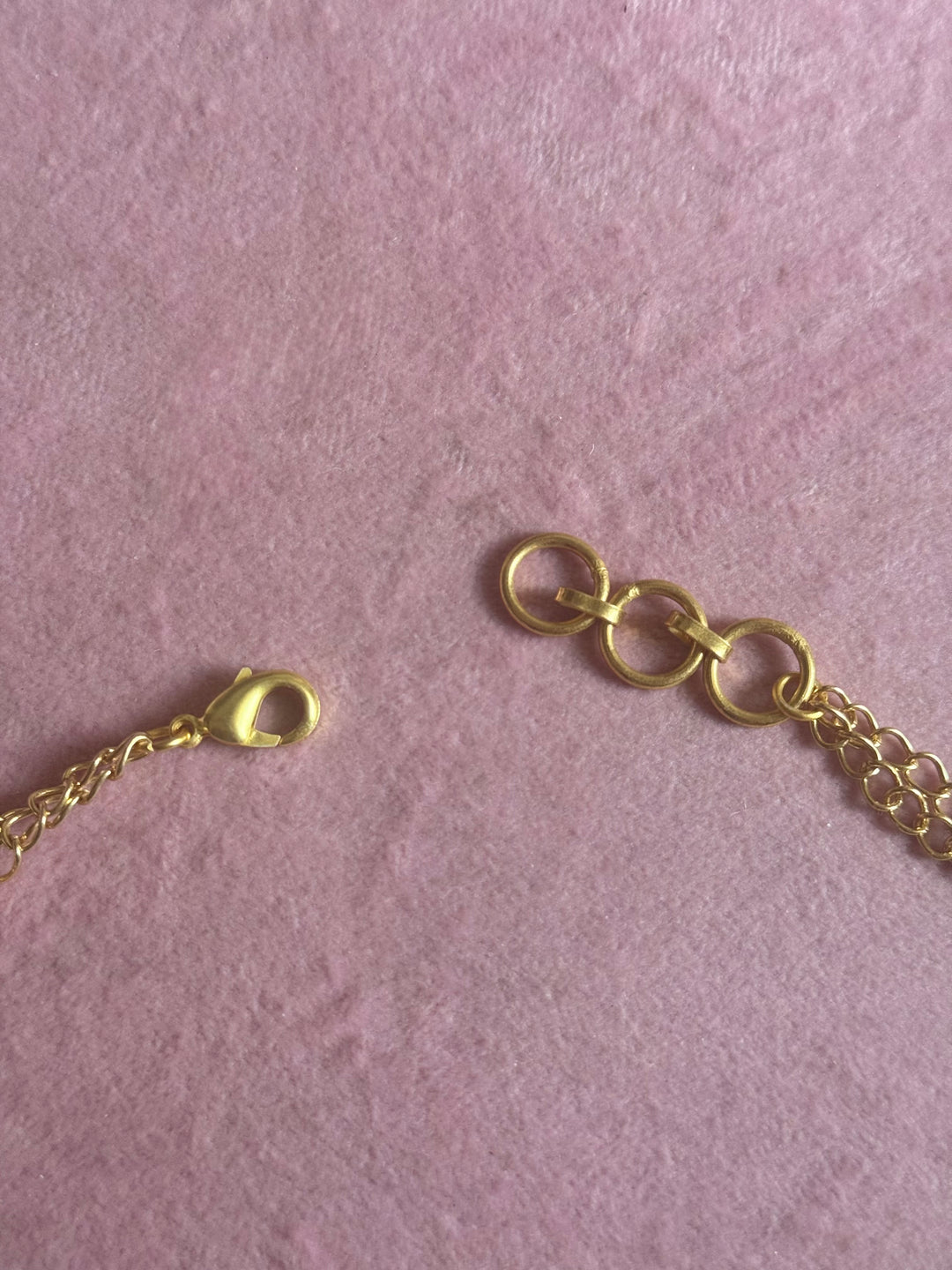 Handmade Heart Statement Choker Necklace | Gold Polish Brass Adjustable Lobster Claw Jewelry