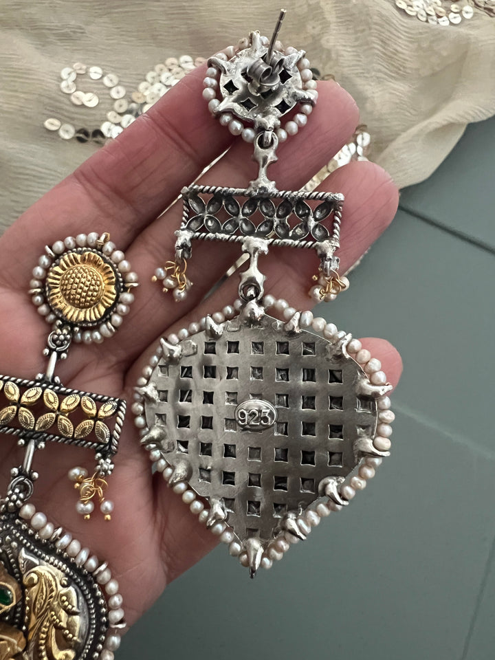 925 Silver Peacock Earrings | SHIVKA