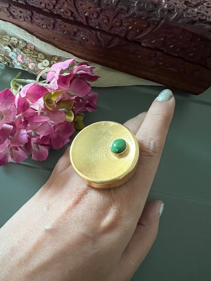 Statement Gold Tone Ring