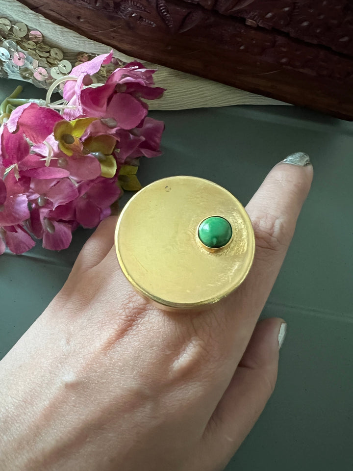 Statement Gold Tone Ring