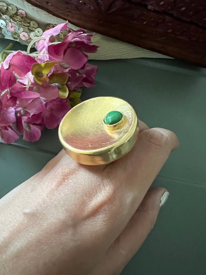 Statement Gold Tone Ring