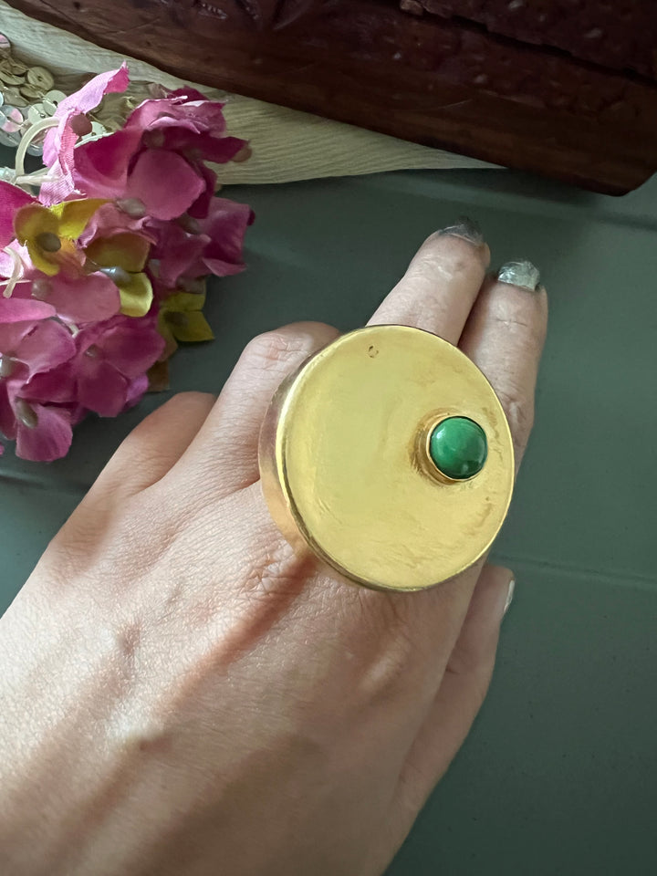 Statement Gold Tone Ring