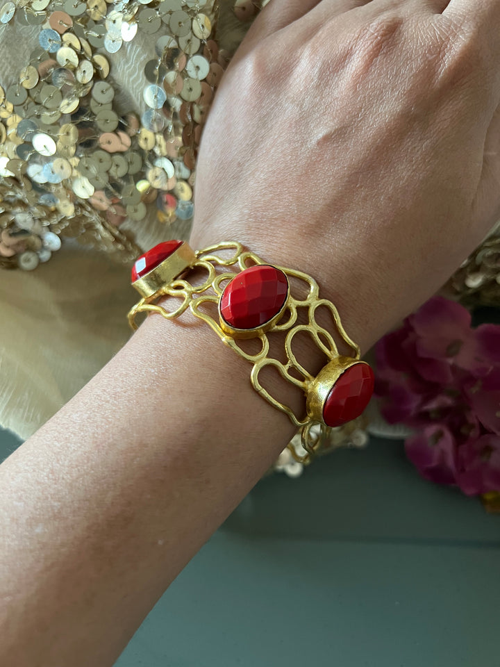 Red Coral Cuff