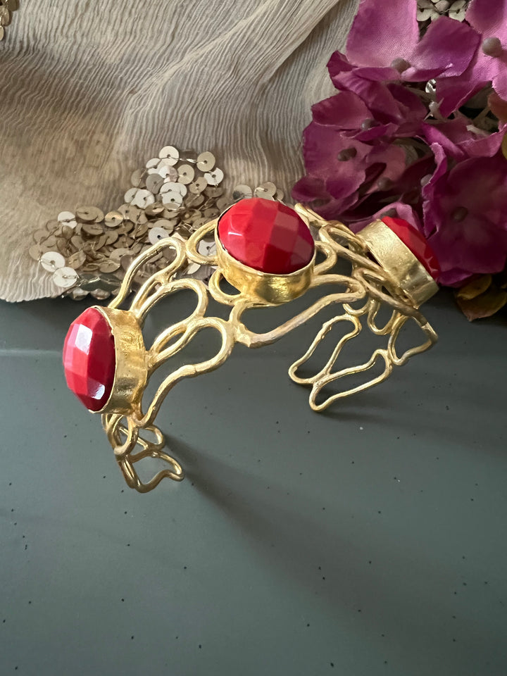 Red Coral Cuff