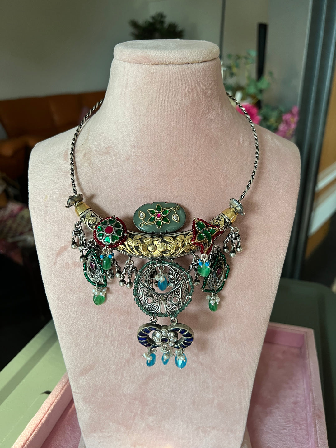 Pure 925 Silver Hasli Necklace