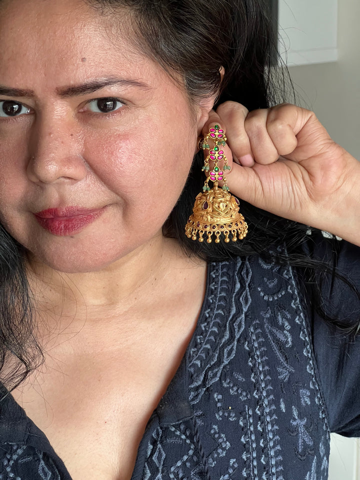 925 Silver Jhumka Earrings | SHIVKA