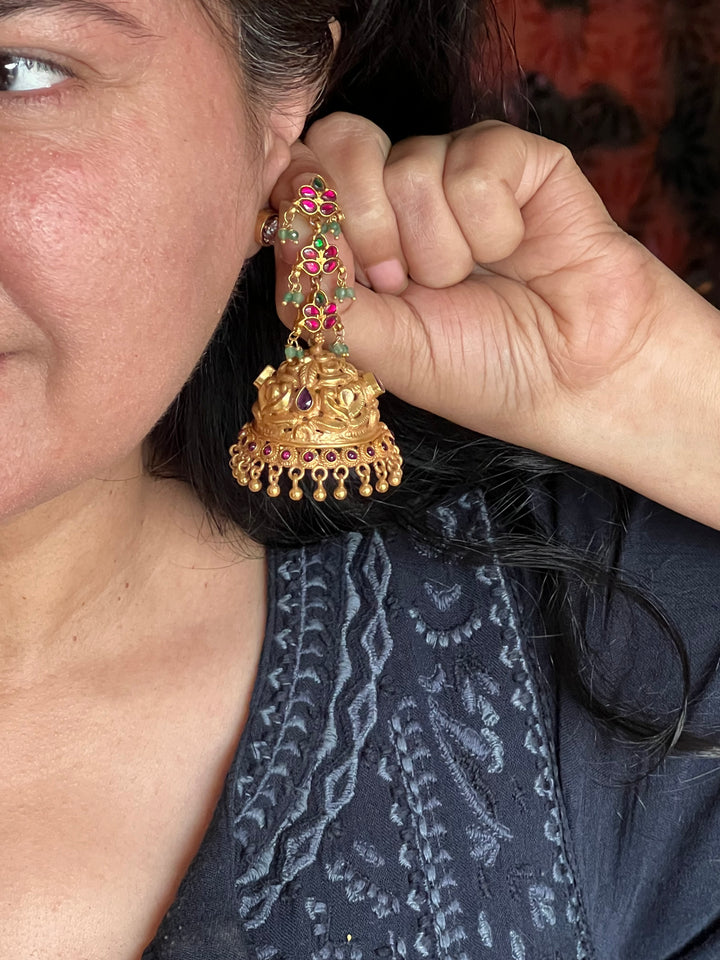 925 Silver Jhumka Earrings | SHIVKA