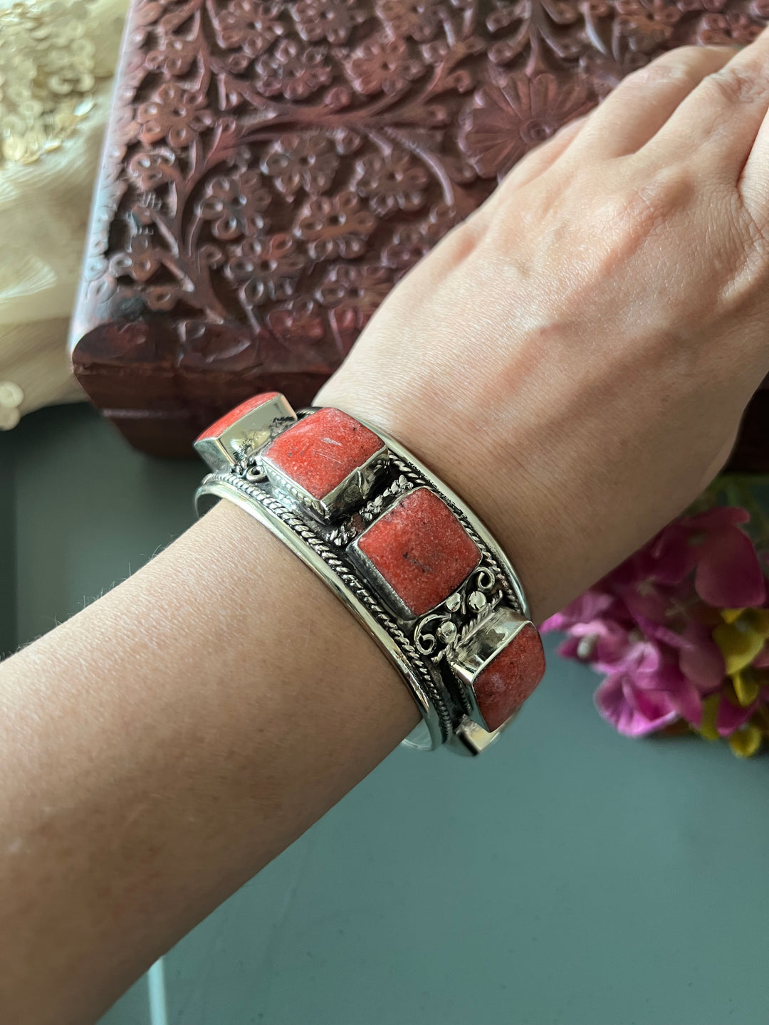 Himalayan Brass Statement Cuff Kada