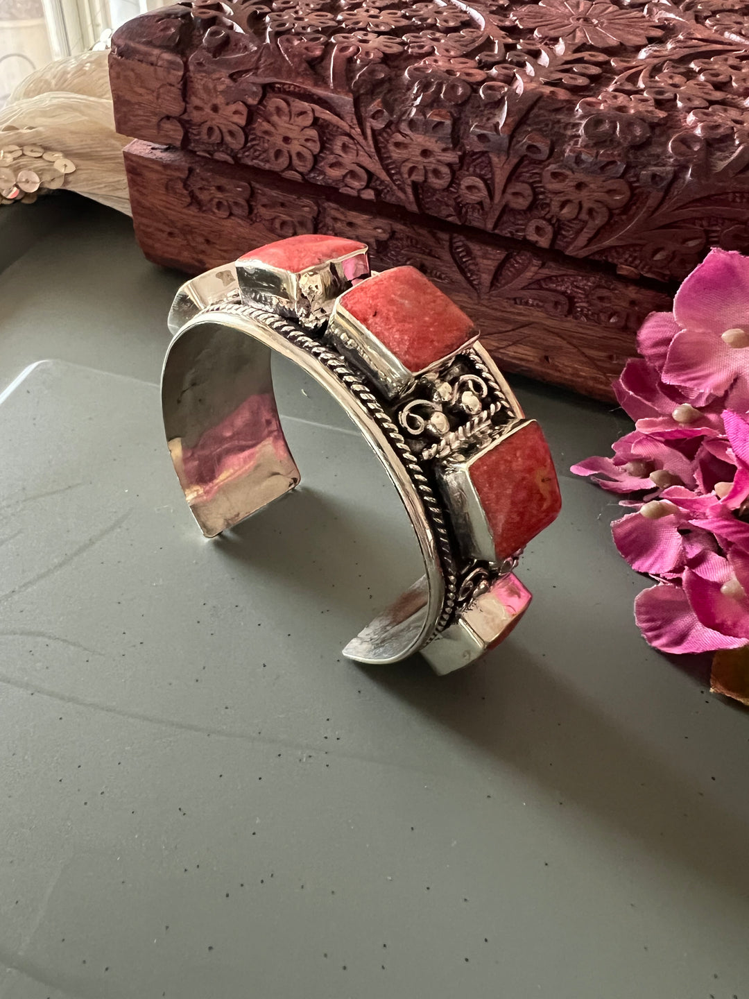 Himalayan Brass Statement Cuff Kada