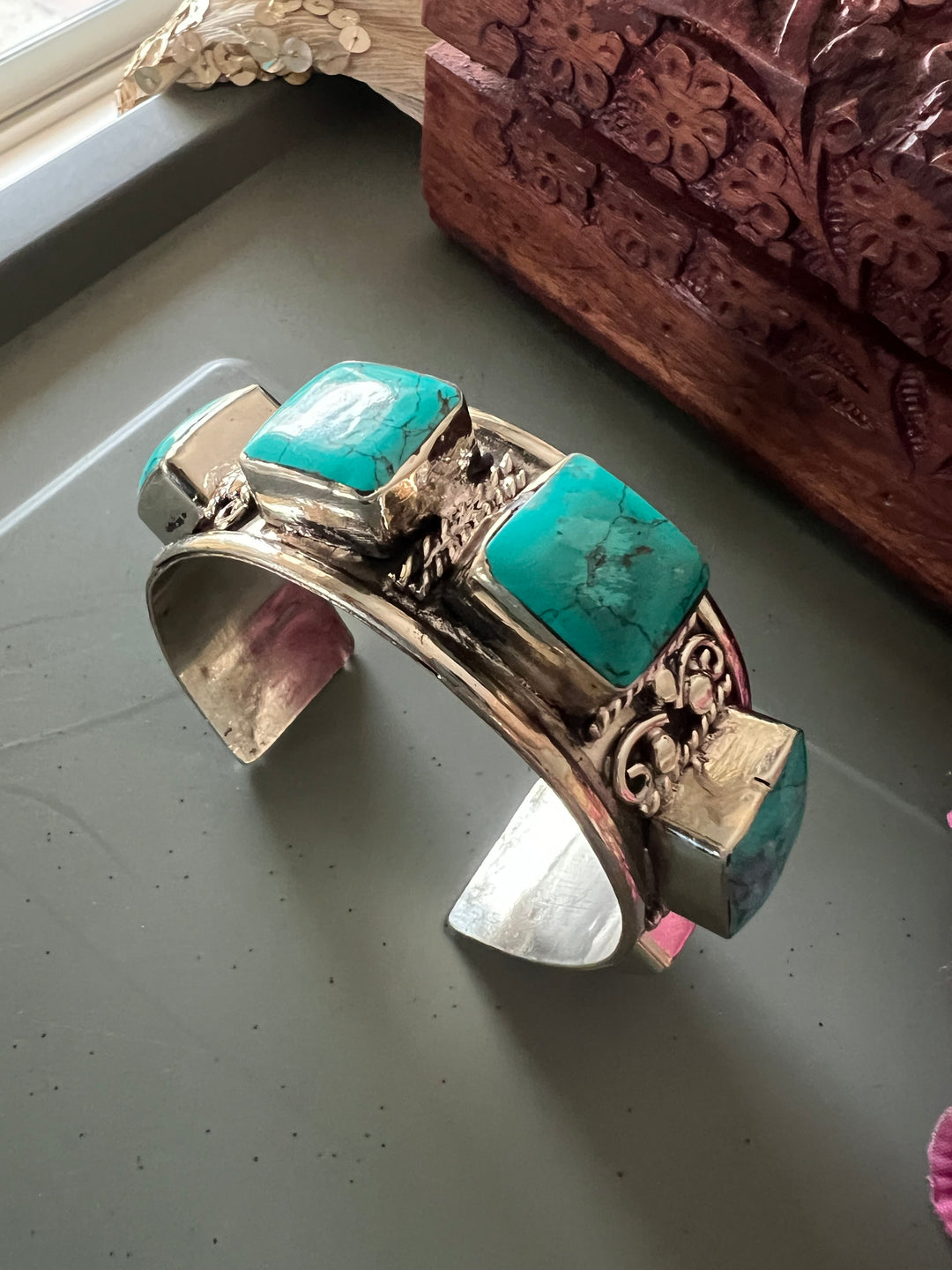 Himalayan Brass Statement Cuff Kada