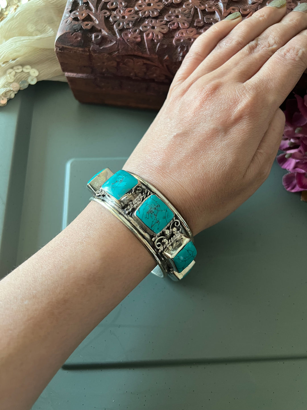 Himalayan Brass Statement Cuff Kada