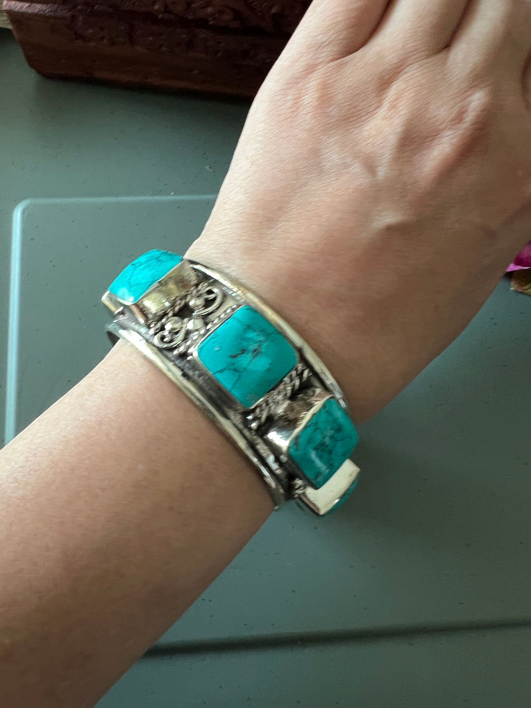 Himalayan Brass Statement Cuff Kada