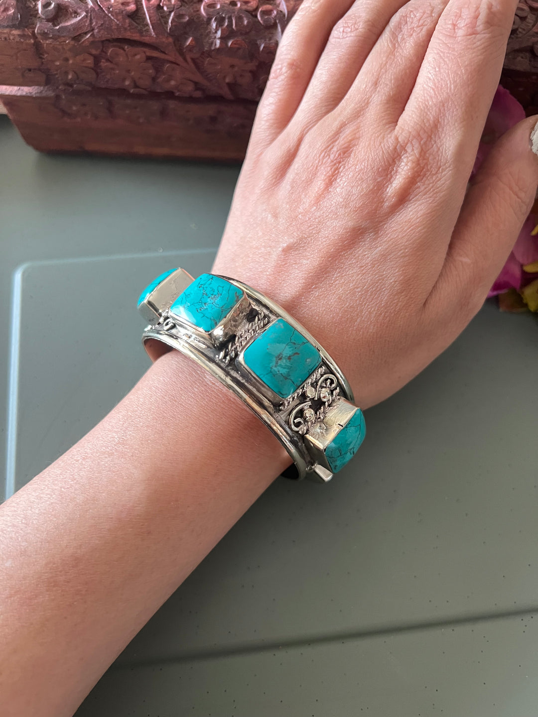 Himalayan Brass Statement Cuff Kada