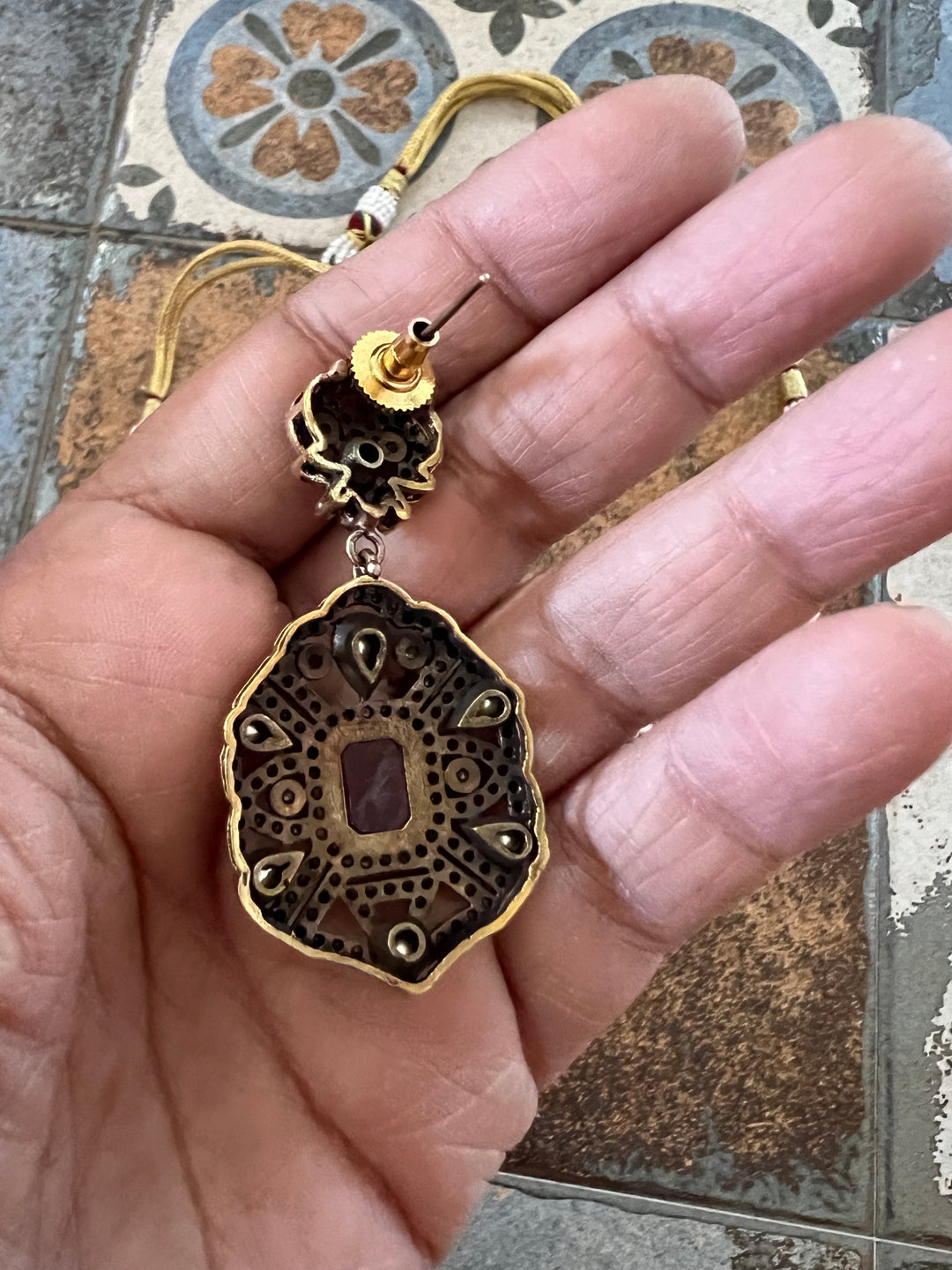 Victorian Kundan Choker with Studs