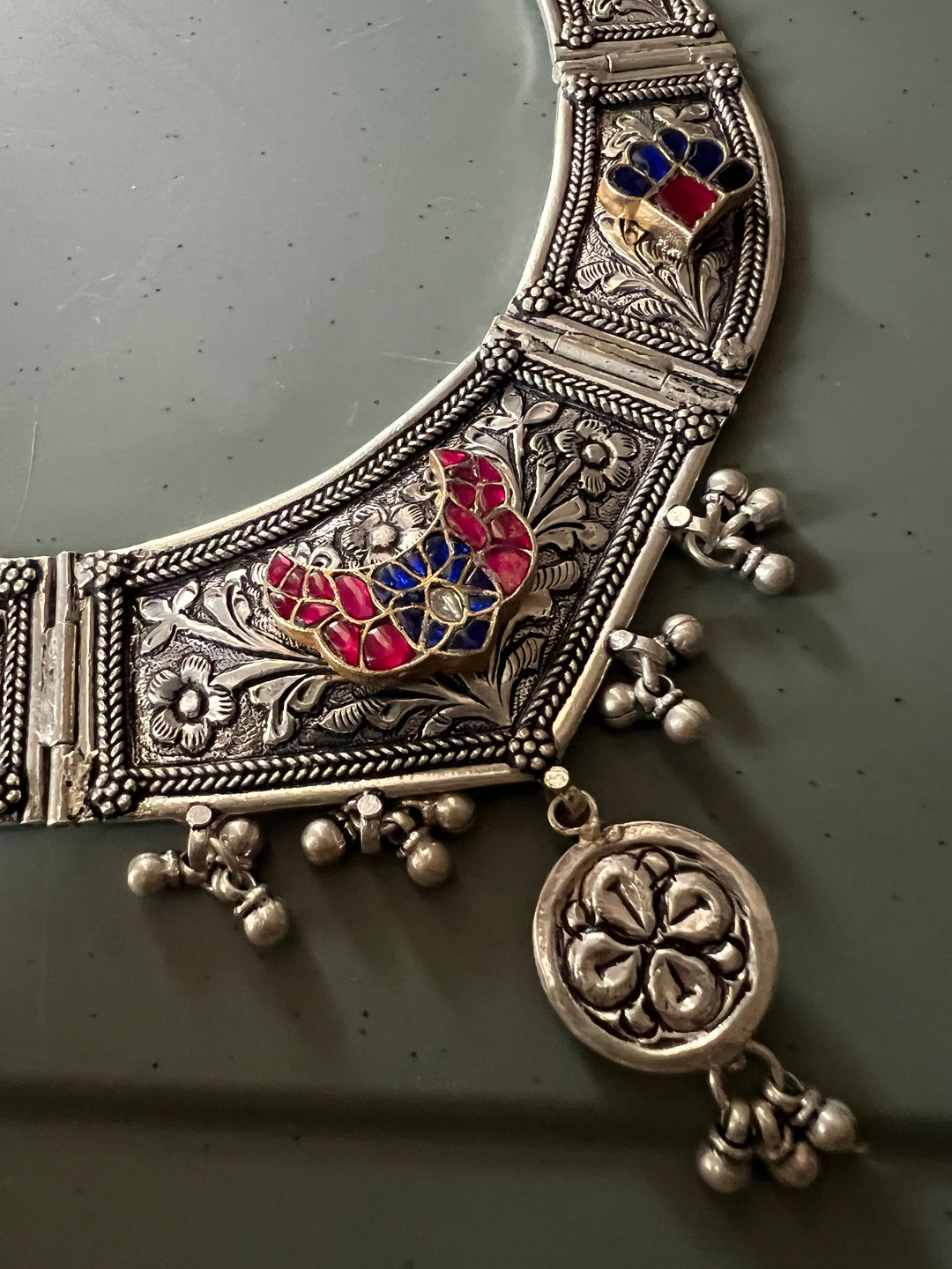 Handmade Elegant 925 Silver Hasli Collar Necklace by SHIVKA