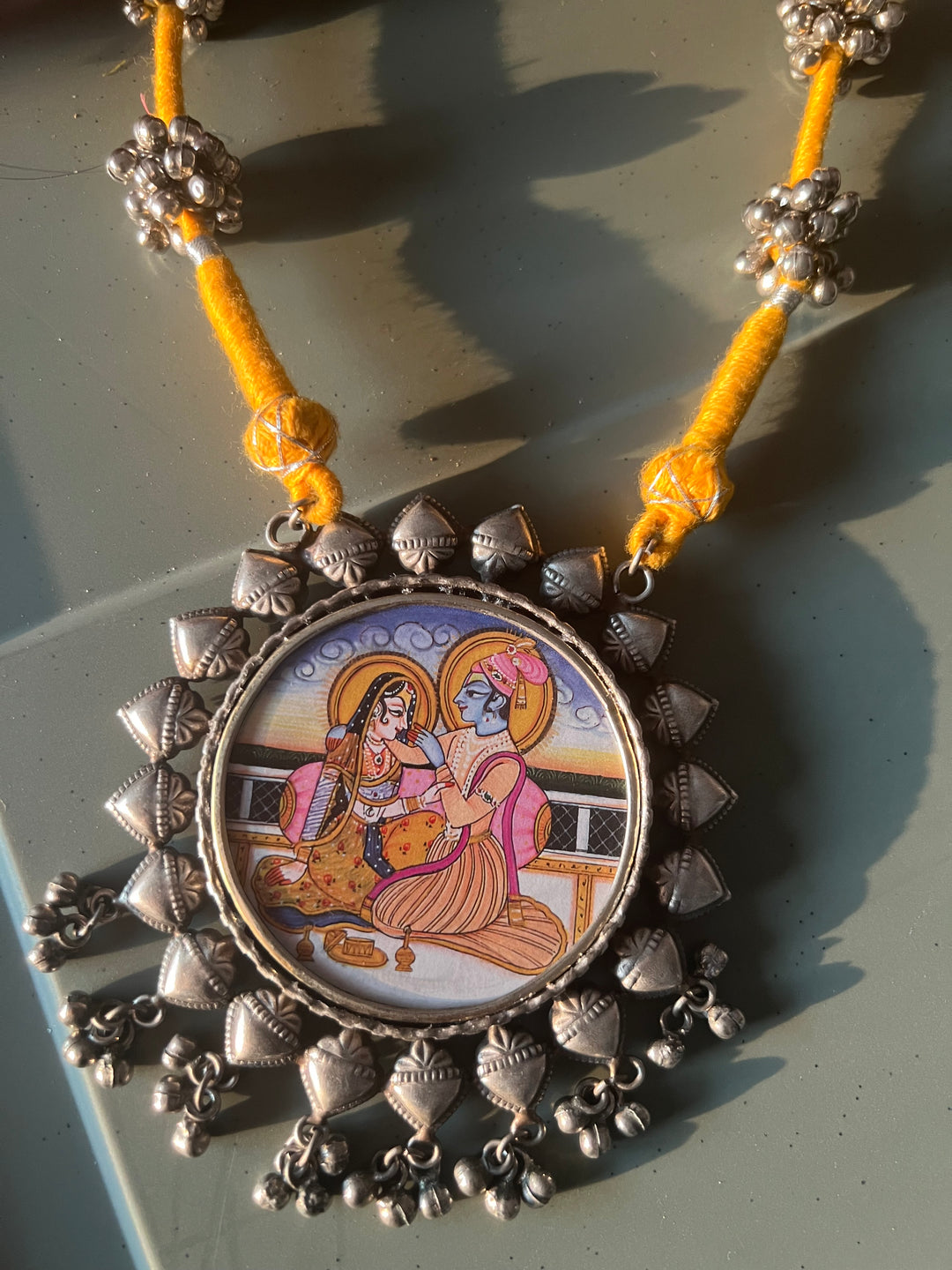 Antique Hand Painted Necklace - Premium Quality Craftsmanship