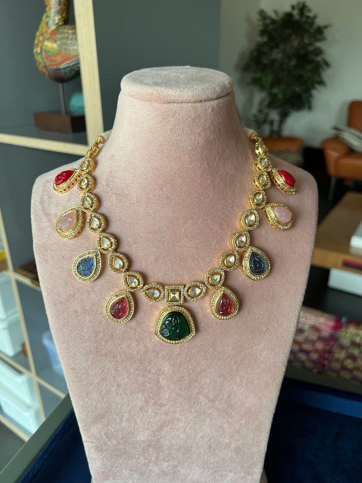 Ethereal Kundan Beauty: Handmade Premium Necklace Set