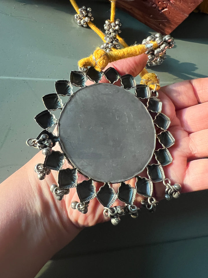 Antique Hand Painted Necklace - Premium Quality Craftsmanship