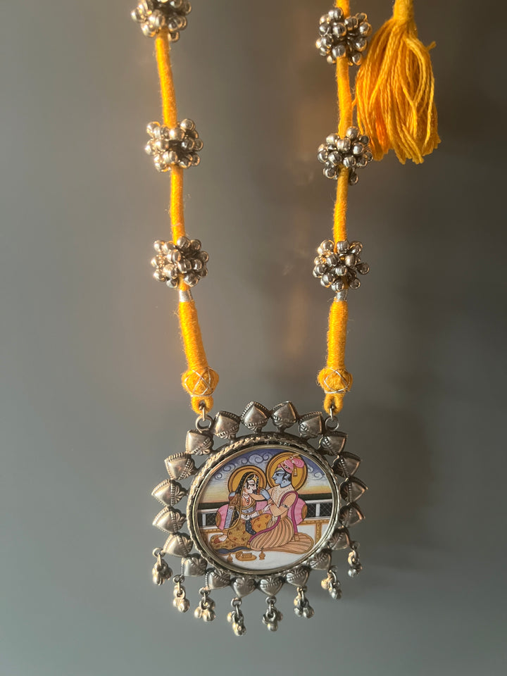 Antique Hand Painted Necklace - Premium Quality Craftsmanship