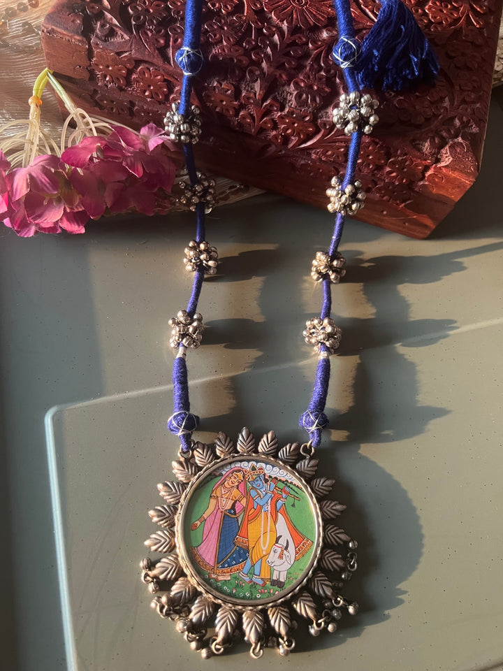 Antique Hand Painted Necklace - Premium Quality Craftsmanship