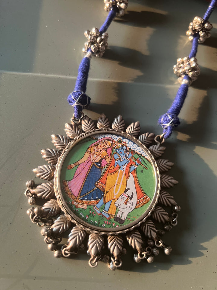 Antique Hand Painted Necklace - Premium Quality Craftsmanship