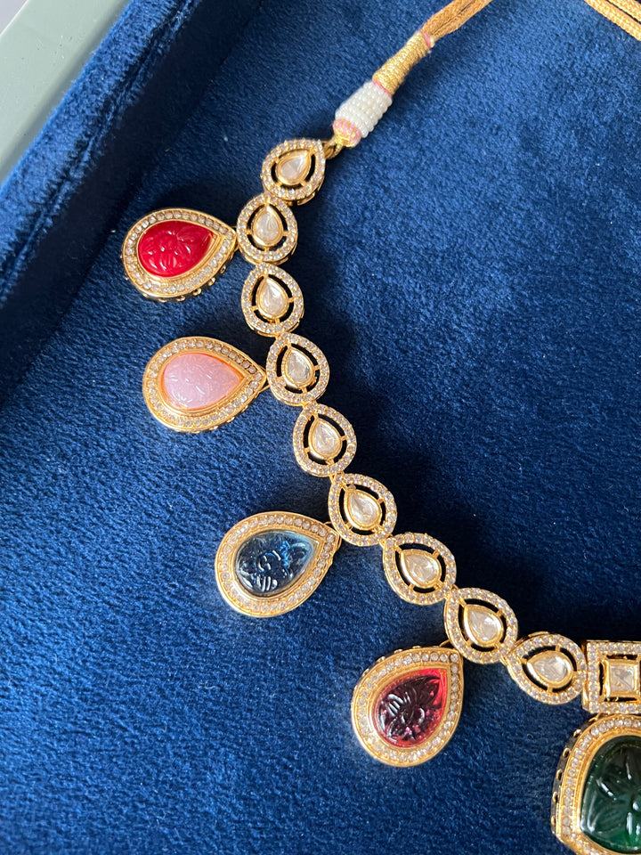 Ethereal Kundan Beauty: Handmade Premium Necklace Set