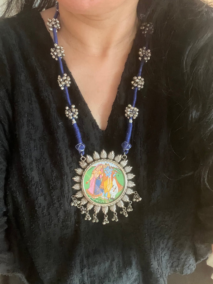 Antique Hand Painted Necklace - Premium Quality Craftsmanship