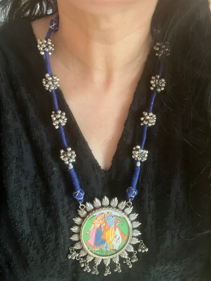 Antique Hand Painted Necklace - Premium Quality Craftsmanship