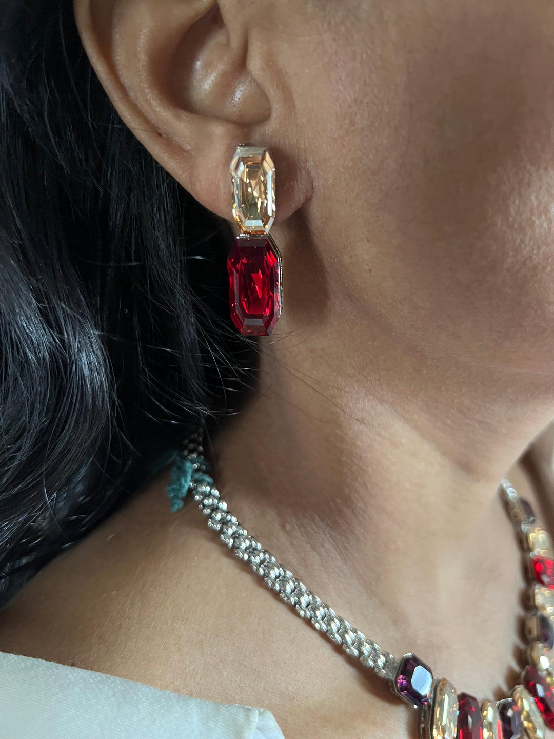 Exquisite Austrian Crystal Necklace Set: Designer Premium Quality