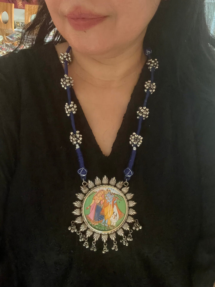 Antique Hand Painted Necklace - Premium Quality Craftsmanship