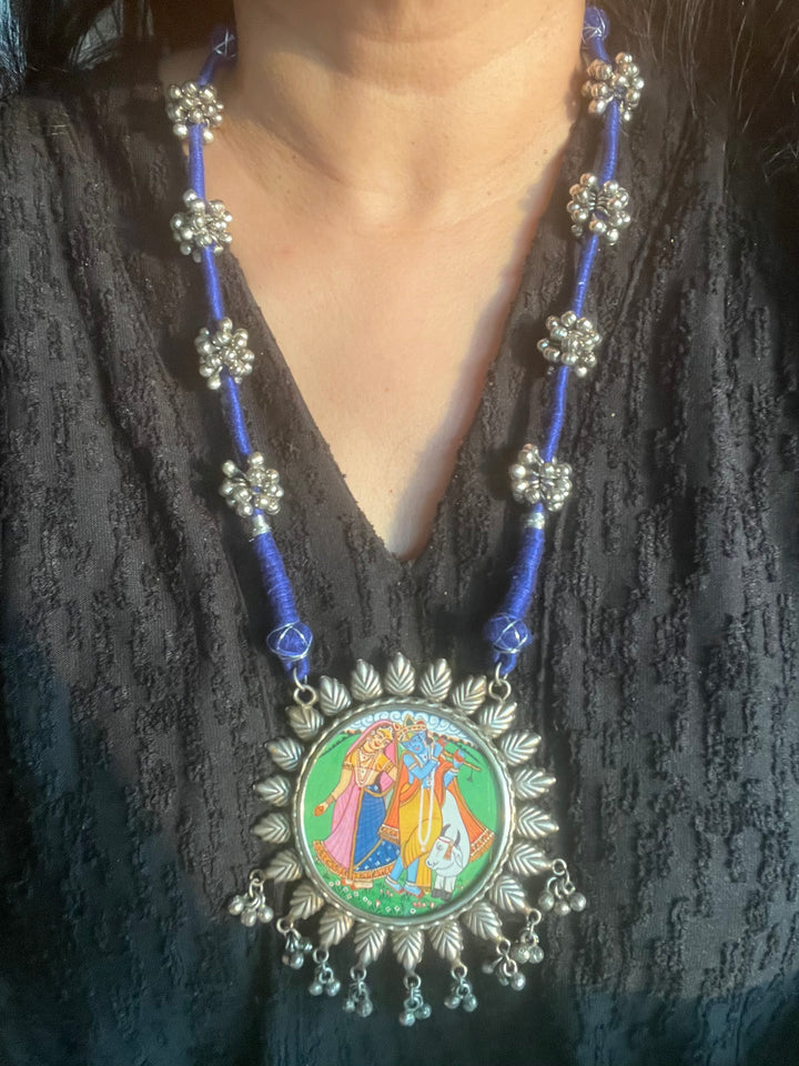 Antique Hand Painted Necklace - Premium Quality Craftsmanship