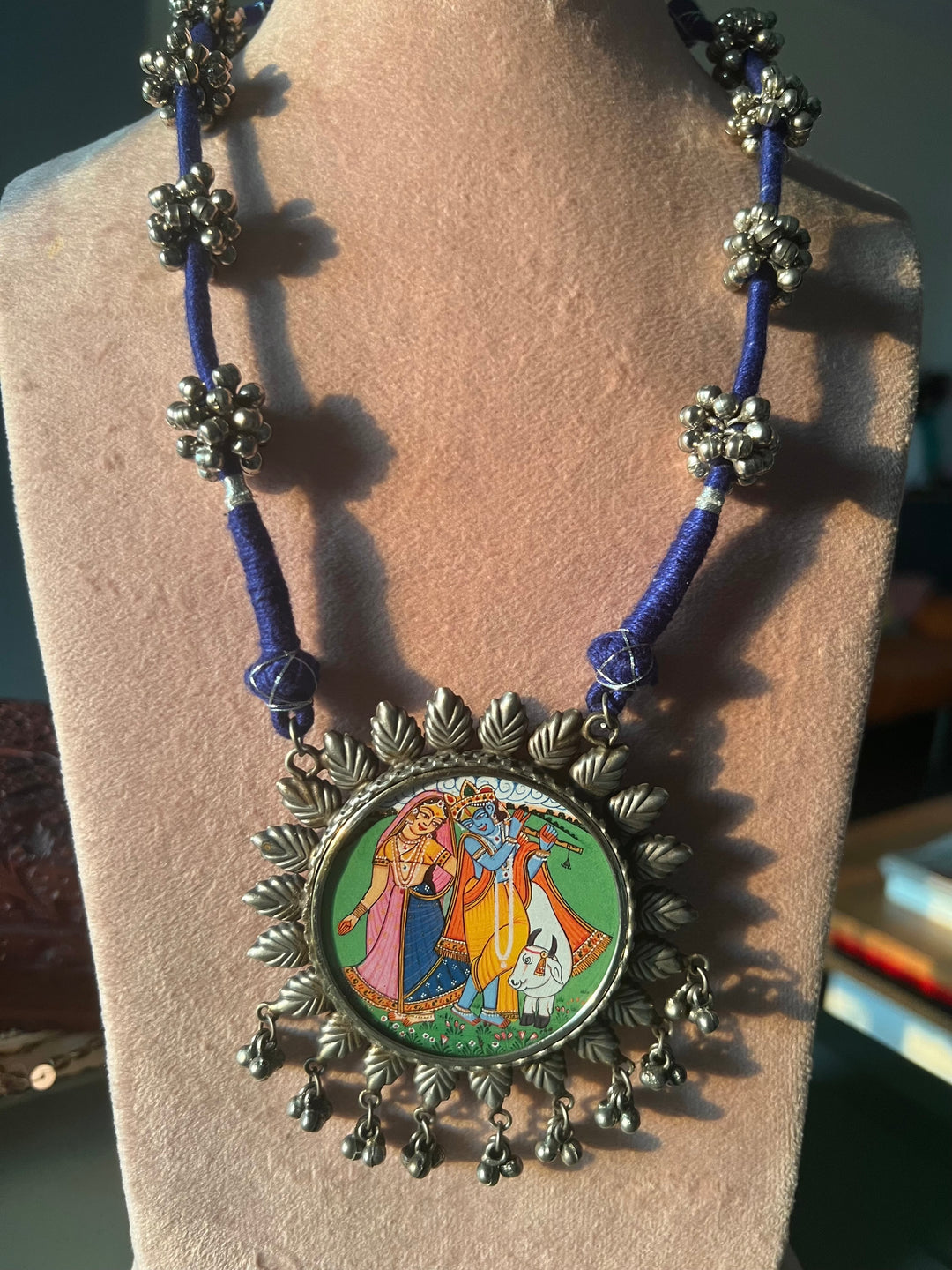 Antique Hand Painted Necklace - Premium Quality Craftsmanship