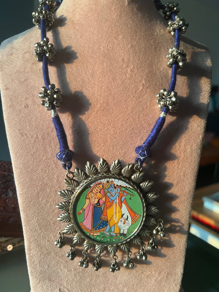 Antique Hand Painted Necklace - Premium Quality Craftsmanship