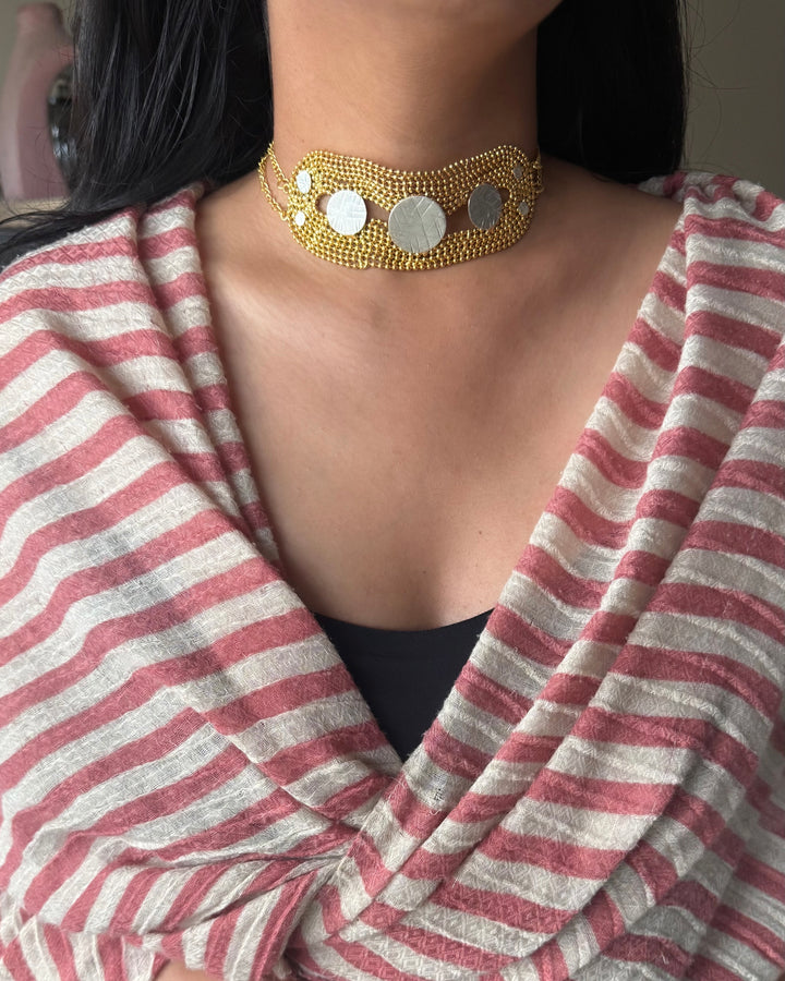 Handmade Statement Choker | Brass Adjustable Lobster Claw Jewelry