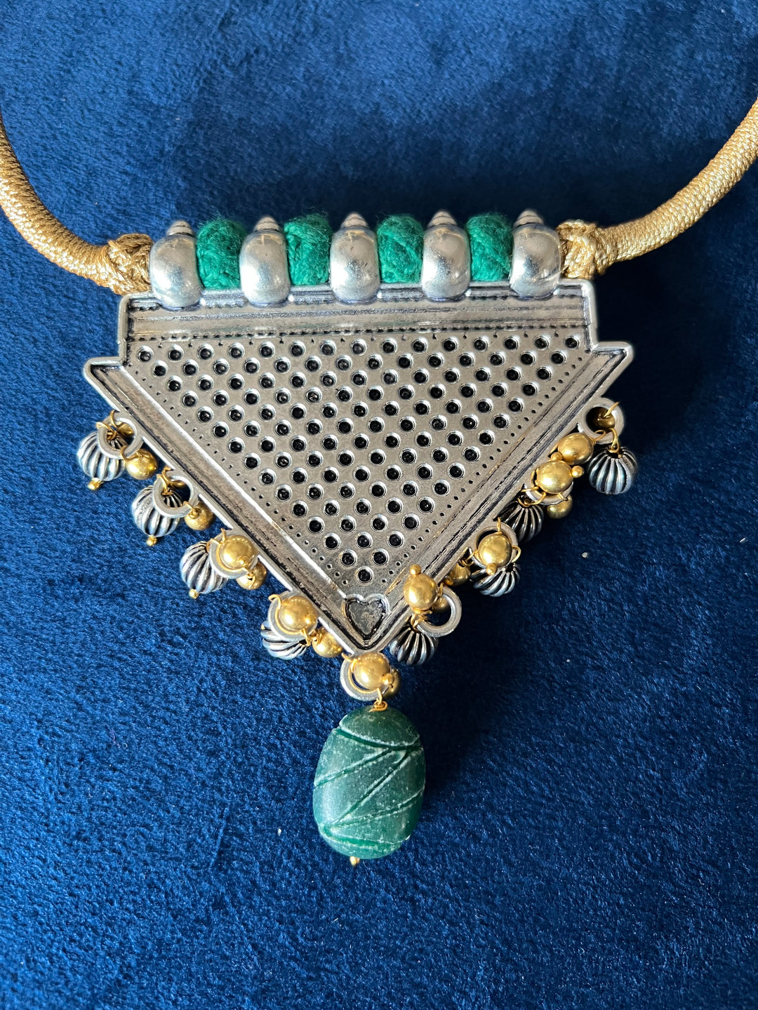 Beautiful Fusion Kundan Pendant Necklace with Earrings