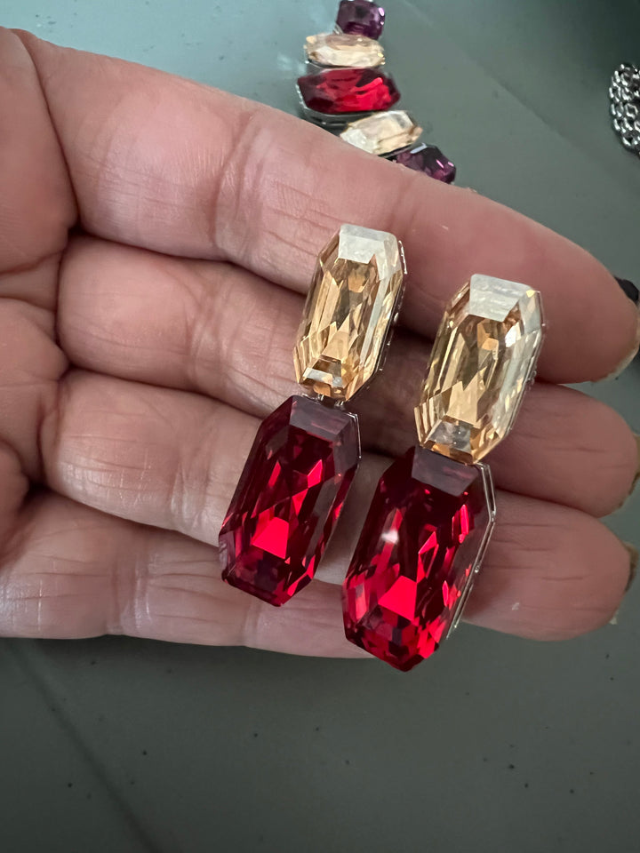 Exquisite Austrian Crystal Necklace Set: Designer Premium Quality