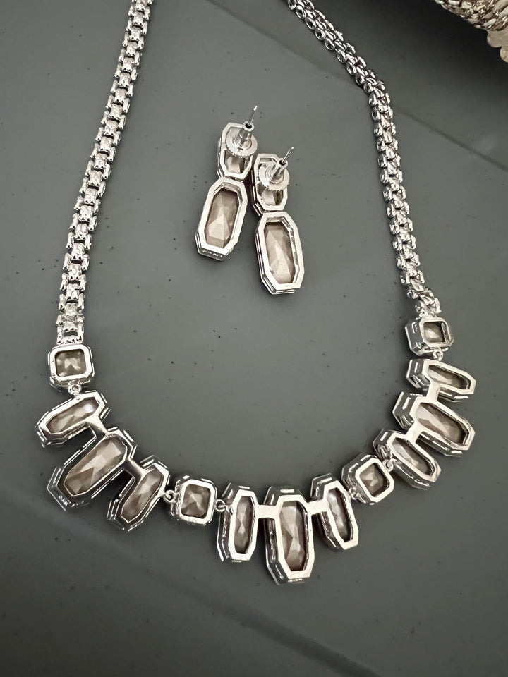Exquisite Austrian Crystal Necklace Set: Designer Premium Quality