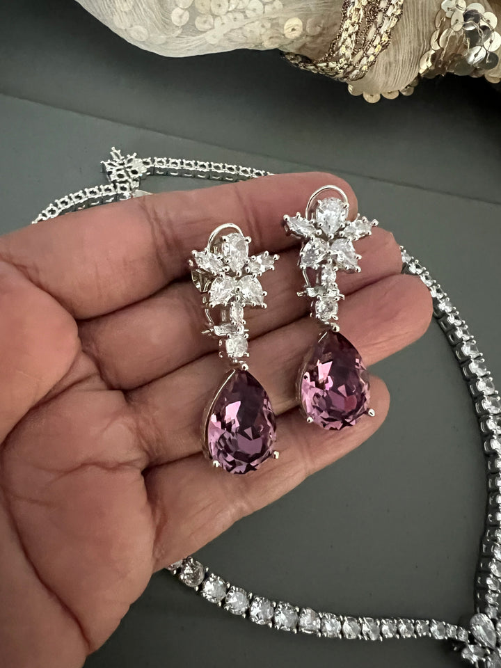 Exquisite Austrian Crystal Necklace Set: Designer Premium Quality