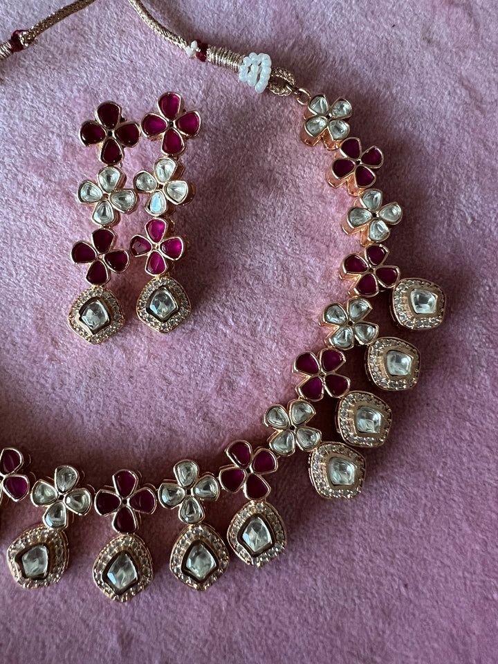Signature Kundan Necklace with Earrings