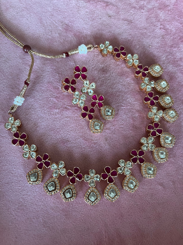 Signature Kundan Necklace with Earrings