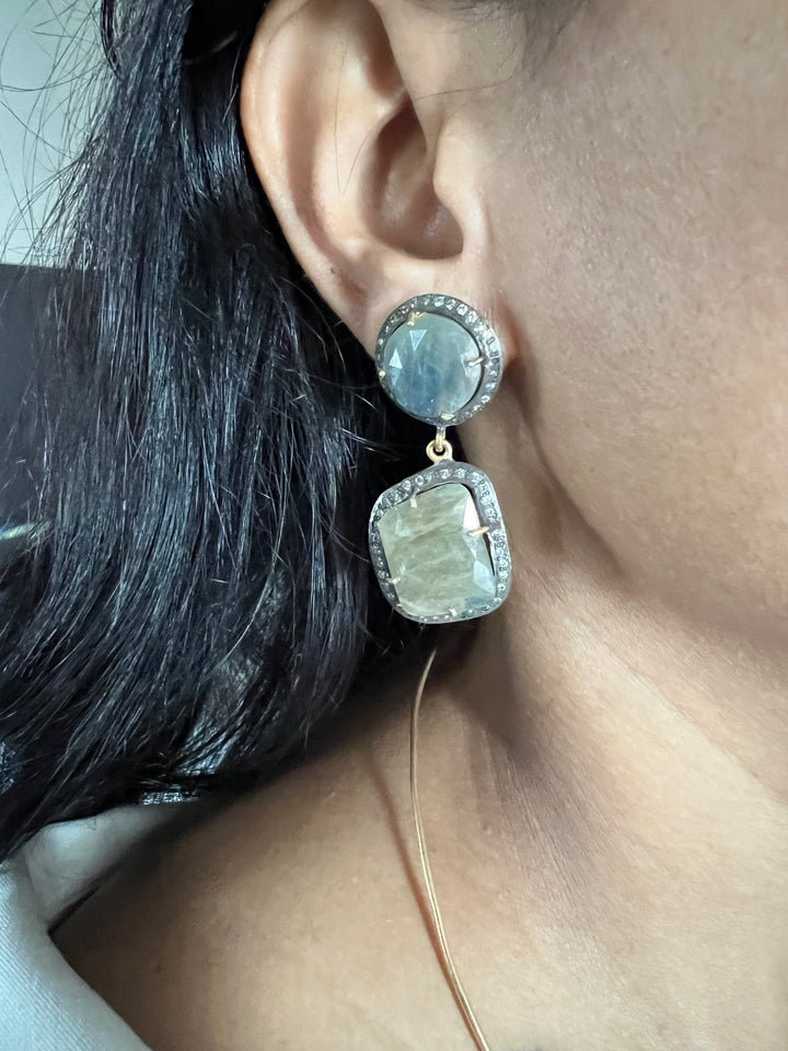 Multi Sapphire Silver Necklace Set - Unmatched Quality and Style