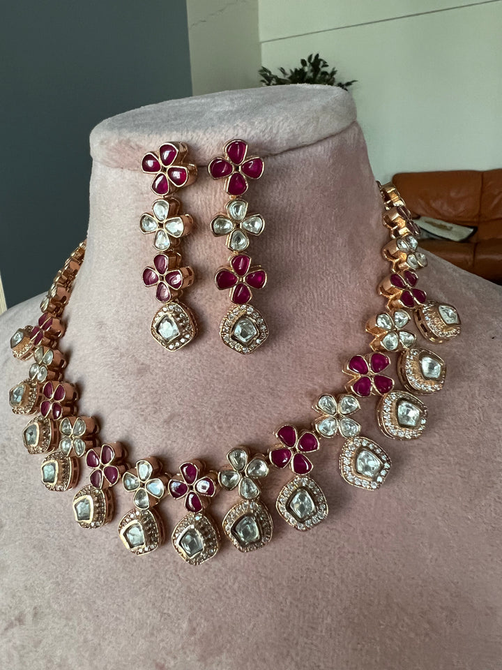 Signature Kundan Necklace with Earrings